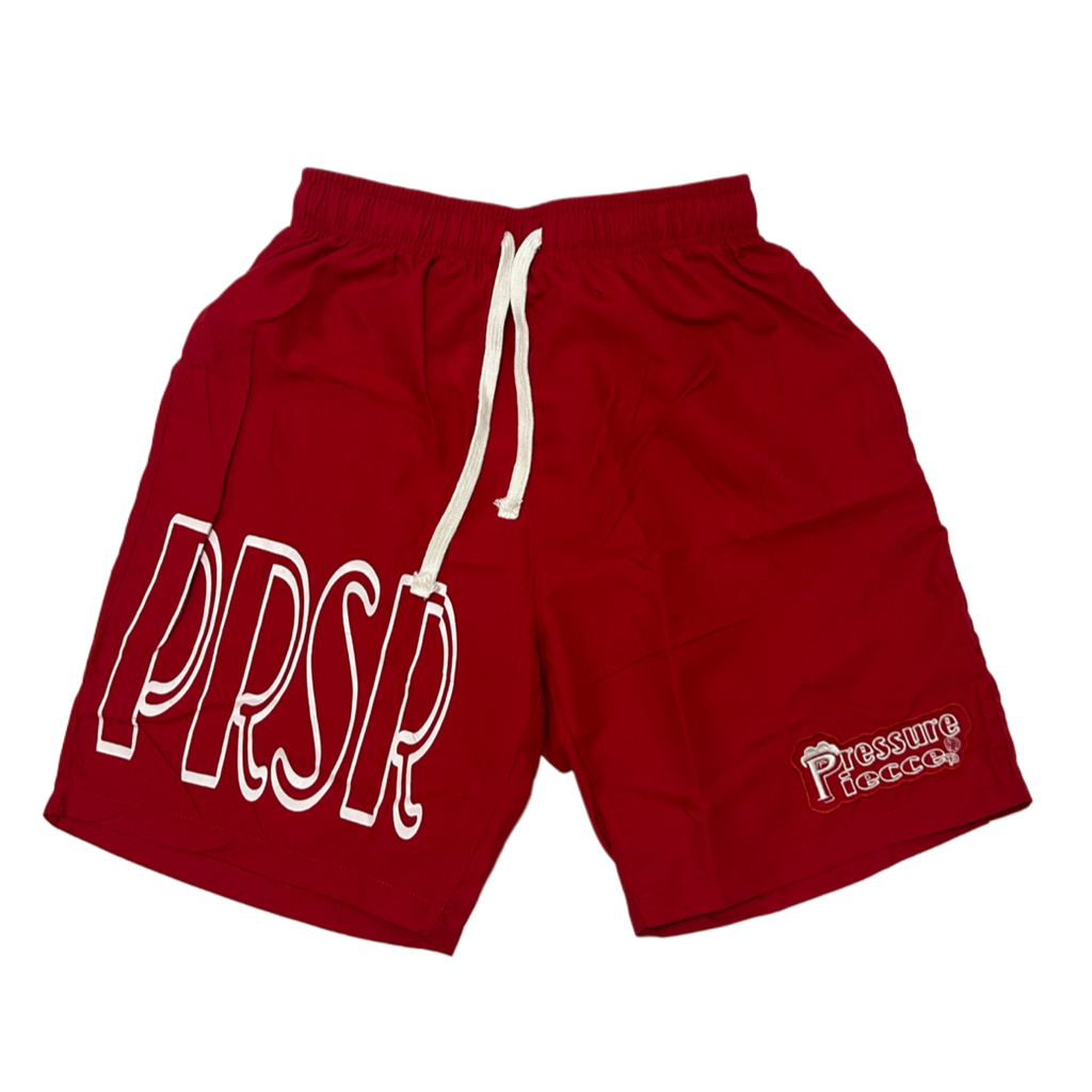Red PRSR shorts